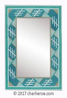 new wall mirrors were inspired by an Omega Workshops Cadena rug design by Roger Fry c1915