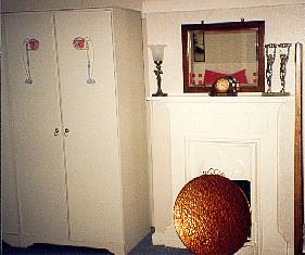 Charles Rennie CR Mackintosh white painted wardrobe & bedroom furniture
