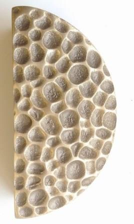 Round hammered finish antique brass furniture handles for Mackintosh bookcases & furniture