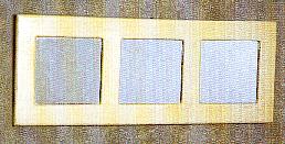 Charles Rennie CR Mackintosh white painted 3 pane wall mirror
