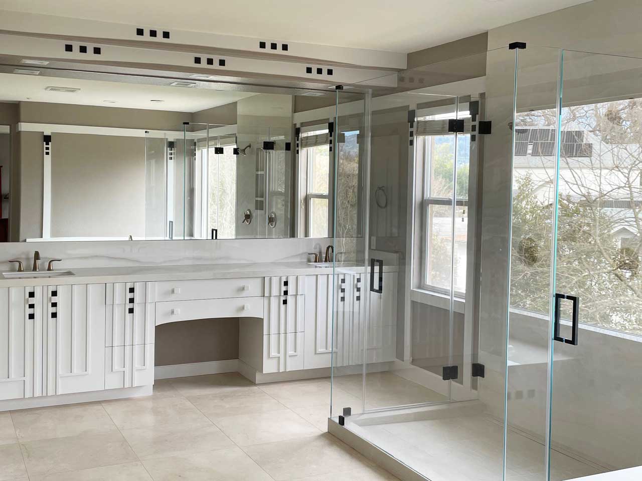 new Charles Rennie CR Mackintosh style white painted wall panelling