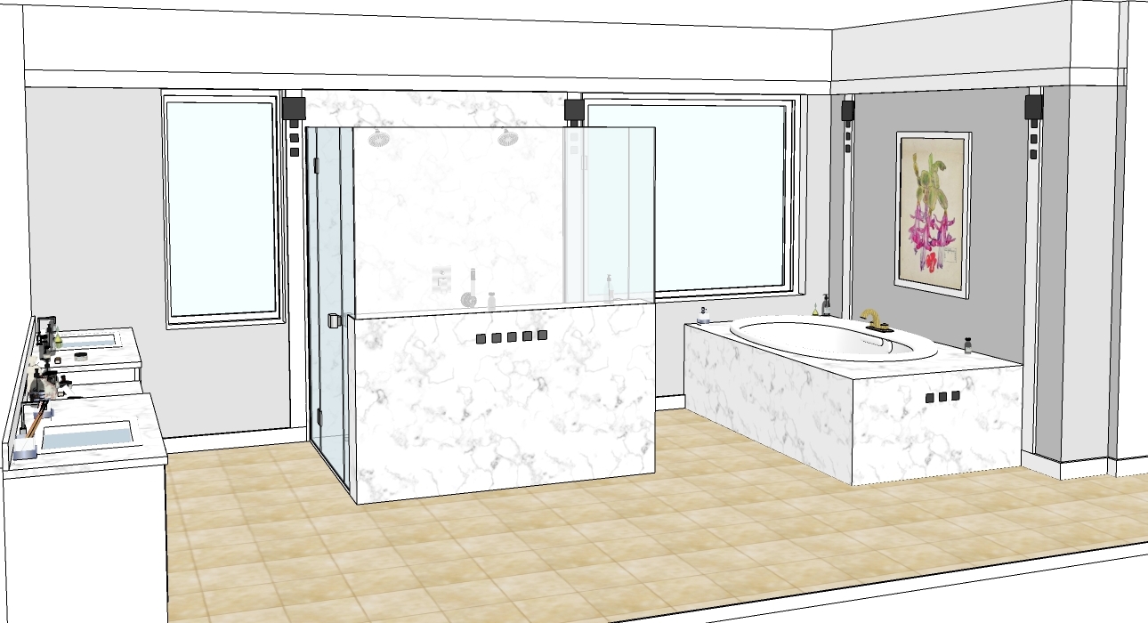 new Charles Rennie CR Mackintosh style white painted wall panelling
