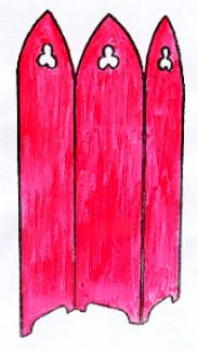 Gothic Painted wooden MDF room divider screens furniture