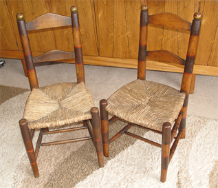 William Burges Gothic rush seated chair Furniture