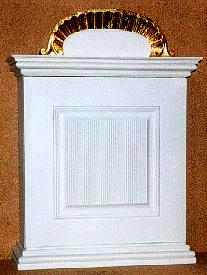 painted carved gilded gold Scandinavian Swedish Gustavian C18th style wall cupboard skap, furniture