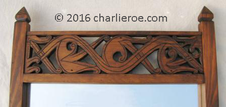 new Viking carved 'Dragon Revival' wall mirror